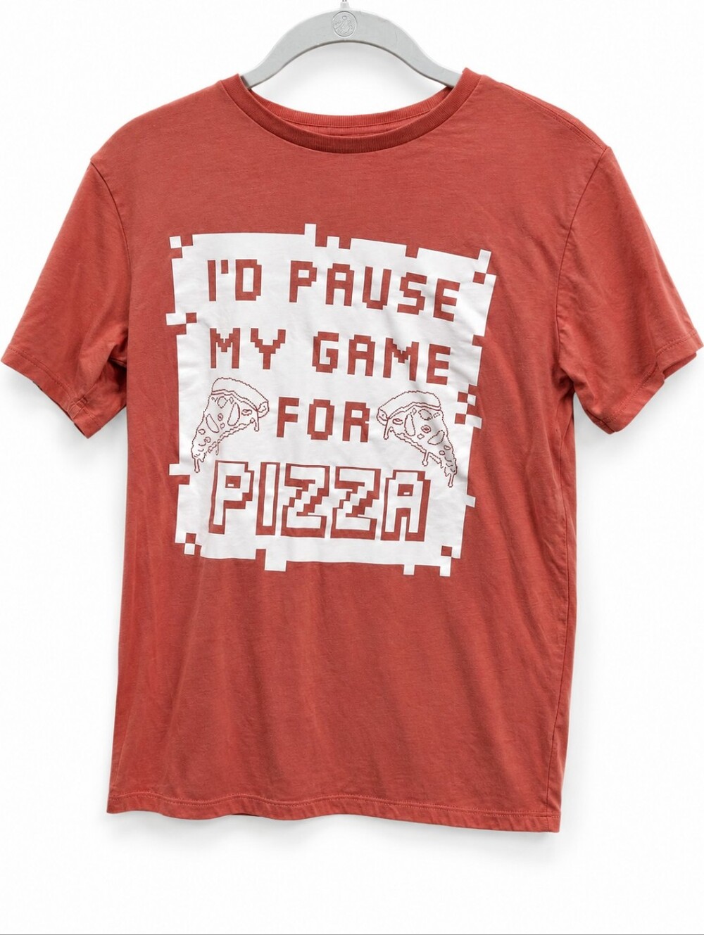 The Children's Place "I'd Pause My Game for Pizza" Graphic Tee Boys L (10/12)